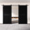 Ensemble de quincaillerie pour porte de grange en acier non assemblé et fini de 50 po x 84 po Homacer Black Homacer