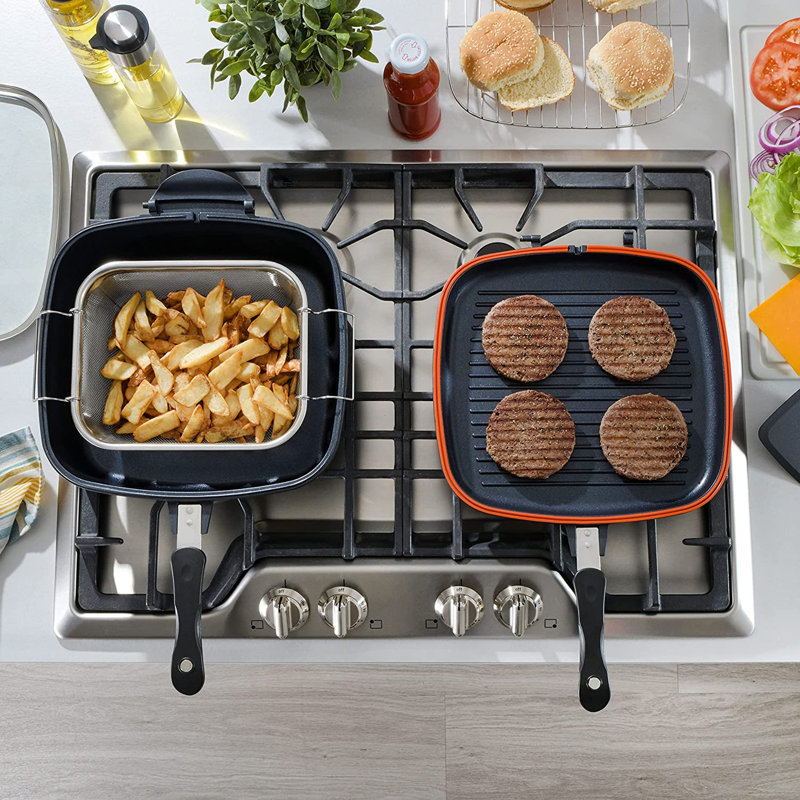 30" Deluxe Black Nonstick Multi-Function Cookware Set