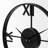 Oris Roman Numeral Metal Quartz Movement / Crystal Tabletop Clock in Black