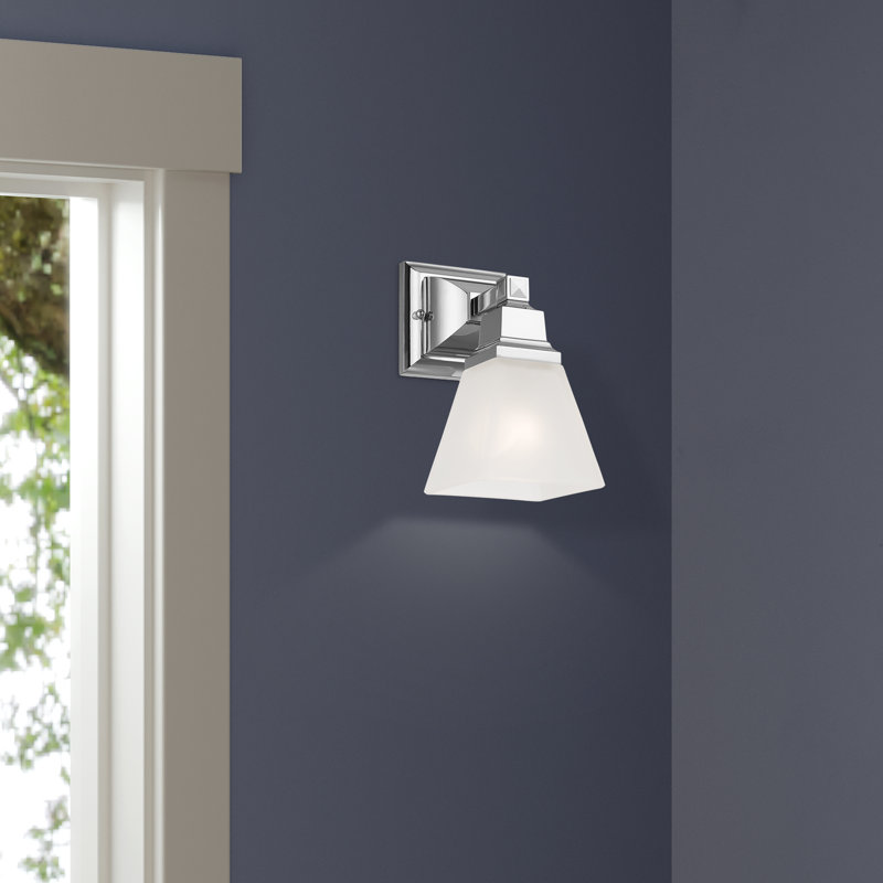 Mathias Flush Mounted Sconce, Polished Chrome