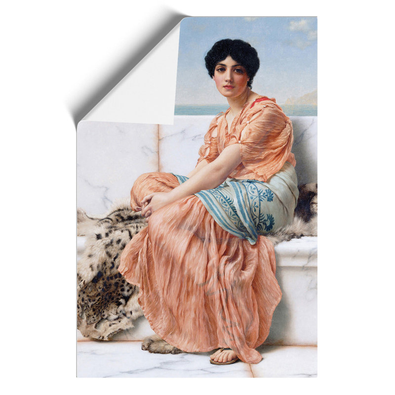 In The Days Of The Sappho by John William Godward - No Frame Print, 42cm H x 30cm W x 0.1cm D
