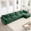 4 Seat With L-Shaped Design, Chenille Fabric, Movable , Crescent , Wraparound Cushions, And Pull-Out Storage Drawers For Space , In Luxury Interior-687580687