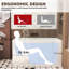 Baignoire autoportante de 47 po en acrylique avec siège: forme rectangulaire spacieuse, trop-plein chromé et bonde escamotable certifiée CUPC, finition blanc brillant