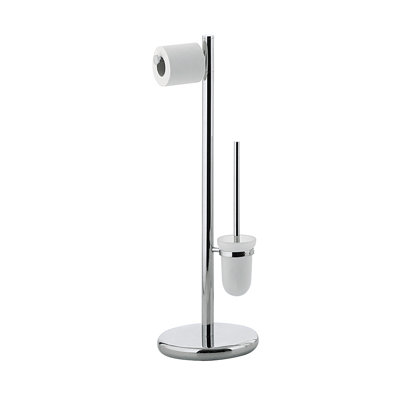 Free Standing Toilet Roll and Brush Holder