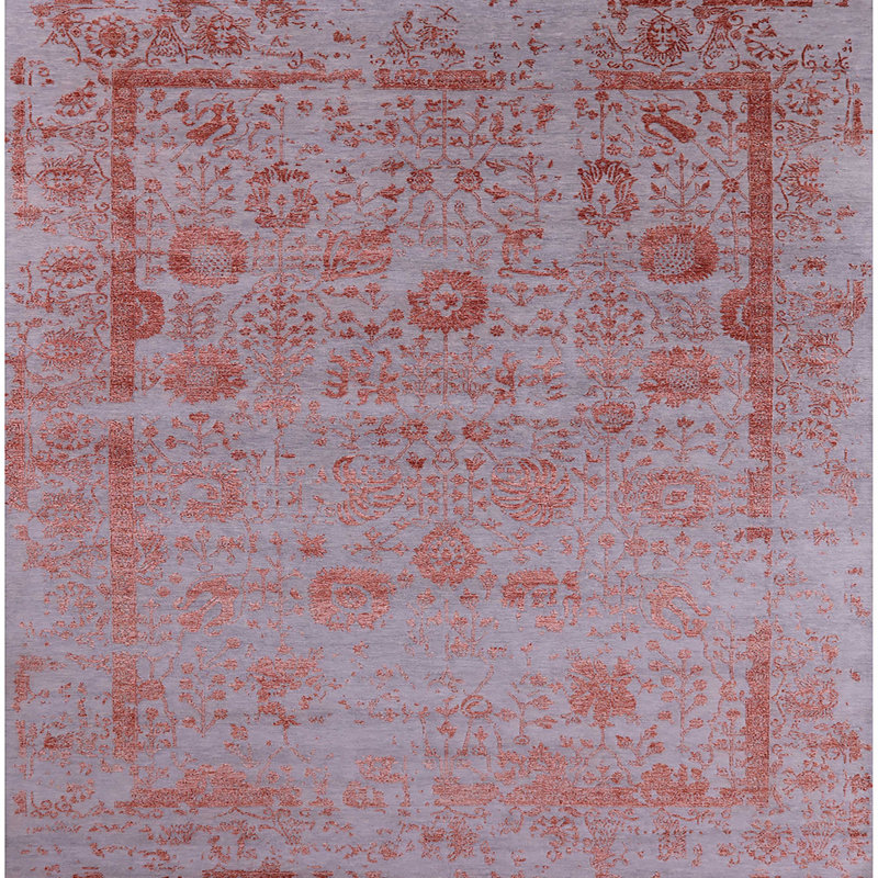 Oriental Indoor Rug, Square 3'