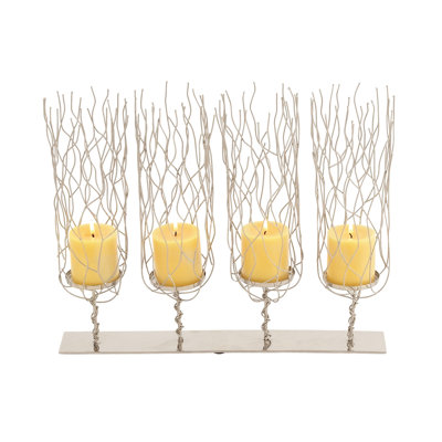 Pernilla 15'' H Stainless Steel Tabletop Candelabra