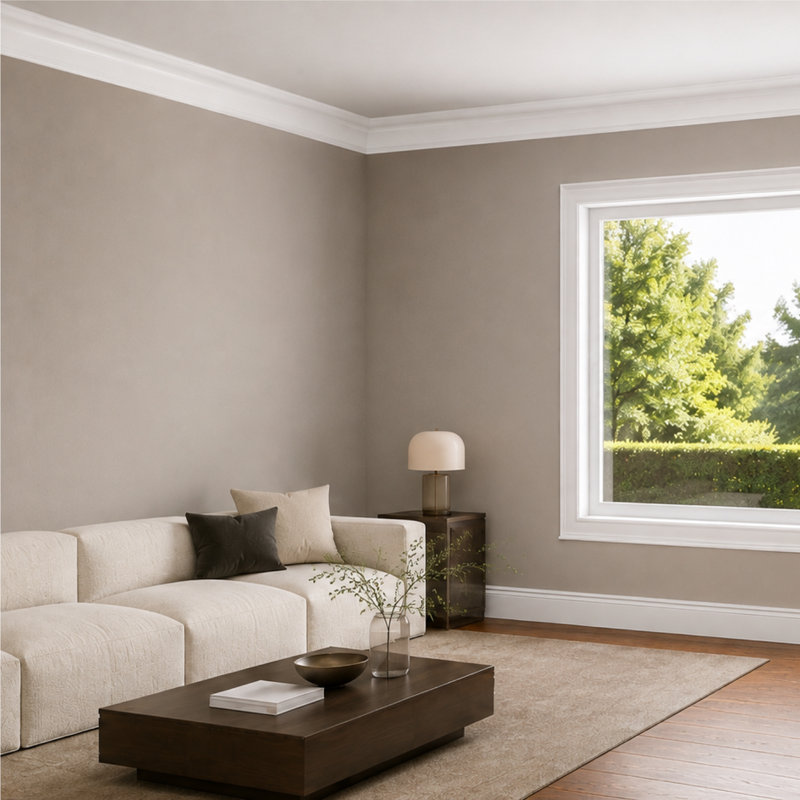 Ensemble de 6 pièces de plinthe en bois massif pour plancher, murs et plafond 11/16 po P x 7 1/2 po X P 96 po L 48 po. Total