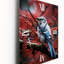 Blue And Red Bird I - Animals Modern Wall Clock-99632415