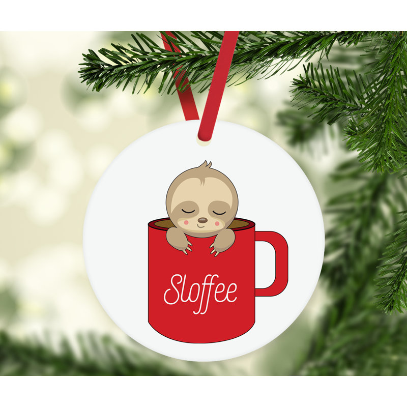 Ornement en forme de tasse à café Funny Food pun
