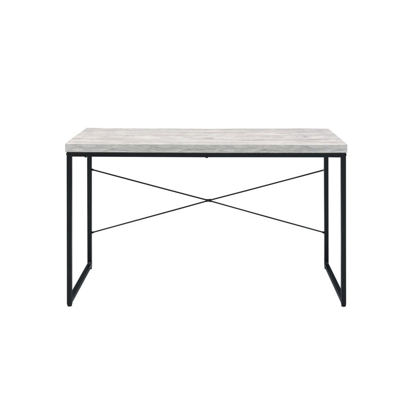 Industrial Style 1Pc Writing Desk, Antique White