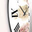 Nuage abstrait doré et rose - horloge murale moderne-60187606