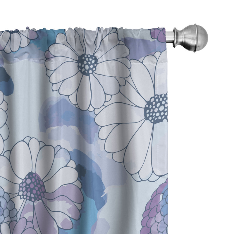 Semi Sheer Curtain Pair, 28" W x 63" L