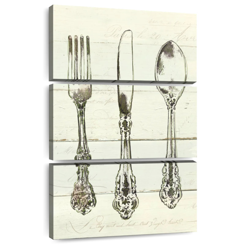 Ustensiles de cuisine ornés, H 38 po x l 24 po