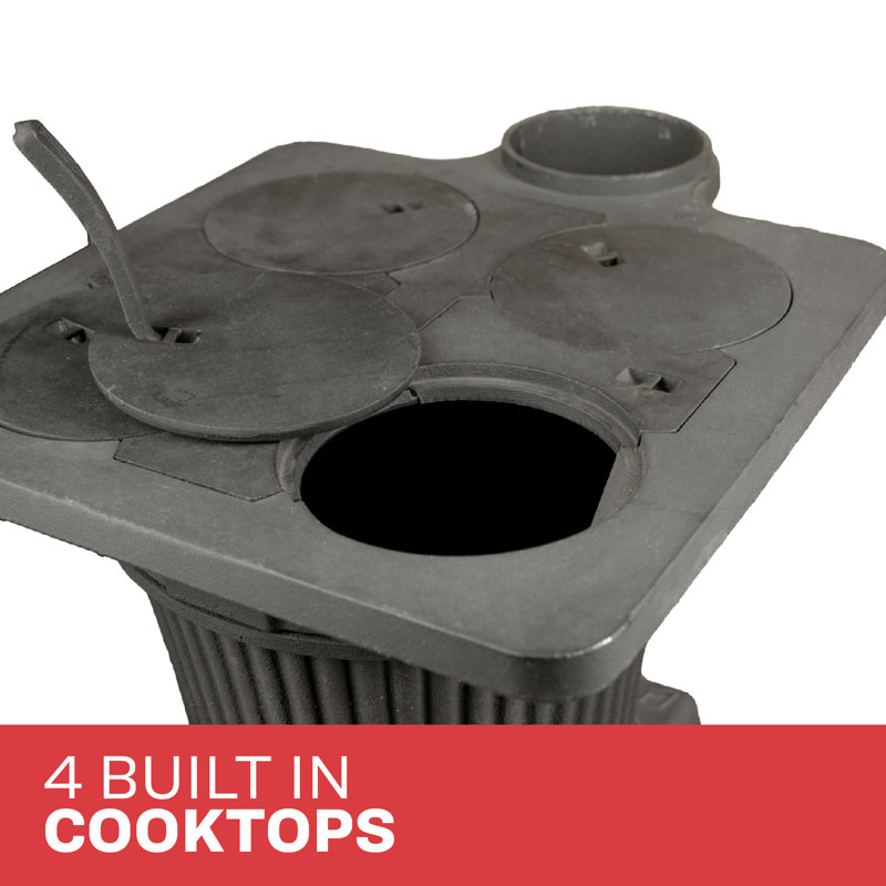 1000 Square Feet Natural Vent Freestanding Stove