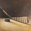 «Stick and Hockey Puck», reproduction de peinture à l'huile sur toile tendue-27975219