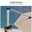 Felipe 365cm Cantilever Parasol-2077036295