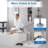 Heavy Duty Sliding Transfer Bench with Swivel Seat, Rotating Sliding Shower Chair and Bath Safety Seat with Non-Slip Suction Cup