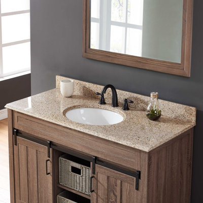 49 Granite Material 1 Single Bathroom Vanity Top Yes Sink