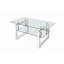 Table basse transparente en verre trempé