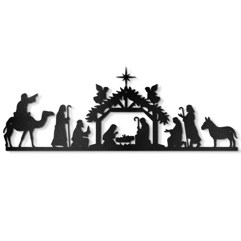 Jesus - Custom Metal Window Wall Accents, Metal Silhouette Religious Wall Decor, Metal Religious Decor On Window, Personalized Wall Decorations Gift M01