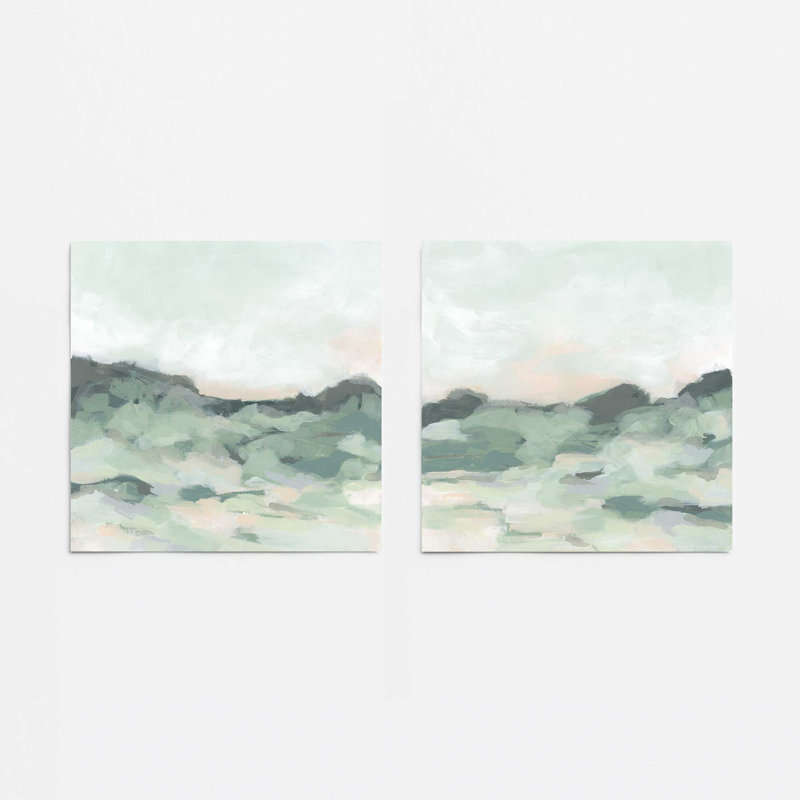 Ensemble de 2 impressions sur toile dans un cadre, Sans cadre, H 12 po x l 24 po