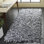 Tapis en cuir tissé à la main de couleur unie Godsey