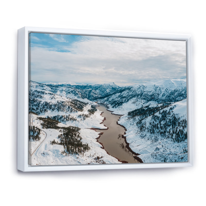 Impression sur toile Icy Alaskan Wilderness II, H 34 po x l 44 po x P 1,5 po, Toile blanche
