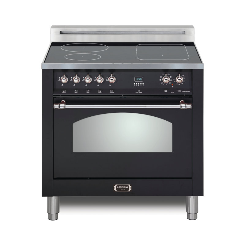 Cuisinière à induction 30 po Lofra Dolcevita, Noir mat / Chrome