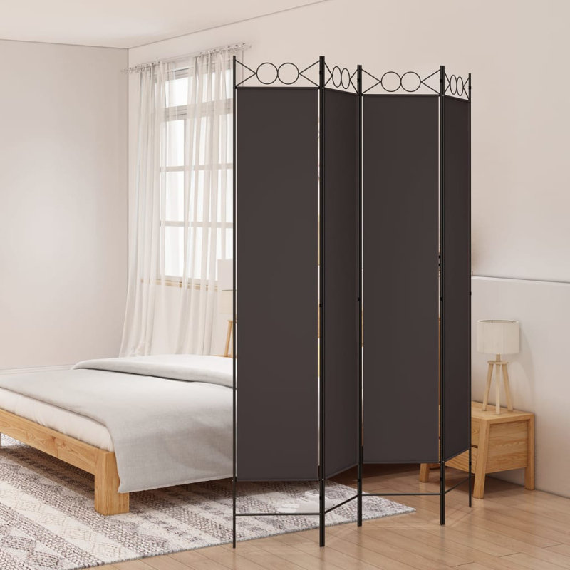 Casida Folding Room Divider, 4, 160 x 200 cm, White