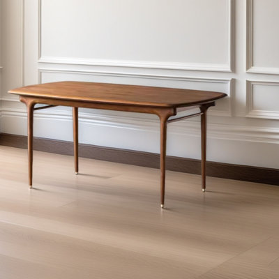 Bureau moderne en bois de chêne brun rouge moderne