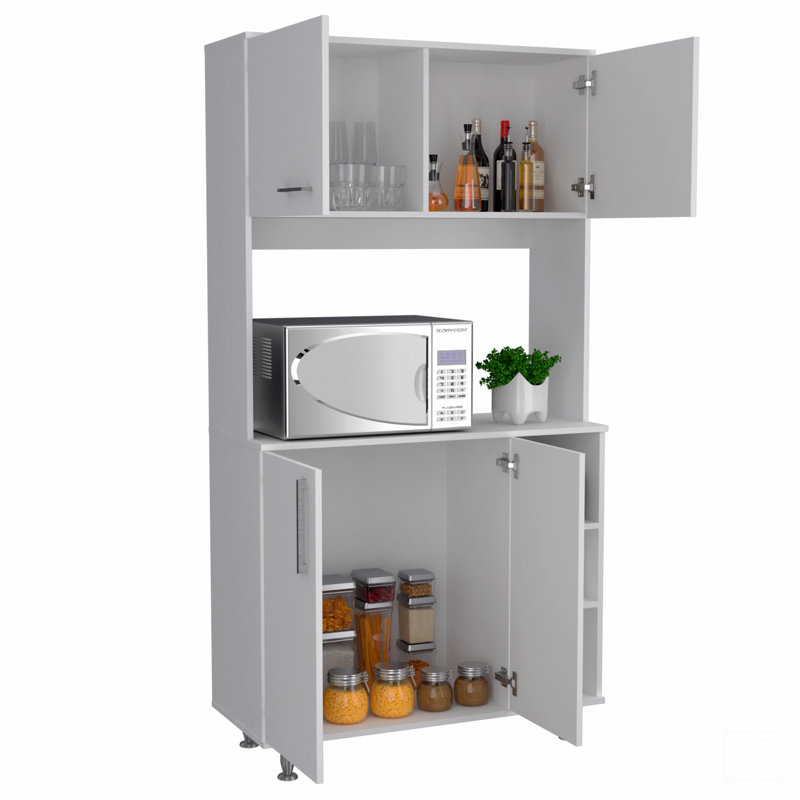 Pantry Cabinet, 70.86" H x 37.4" W x 15.74" D, White
