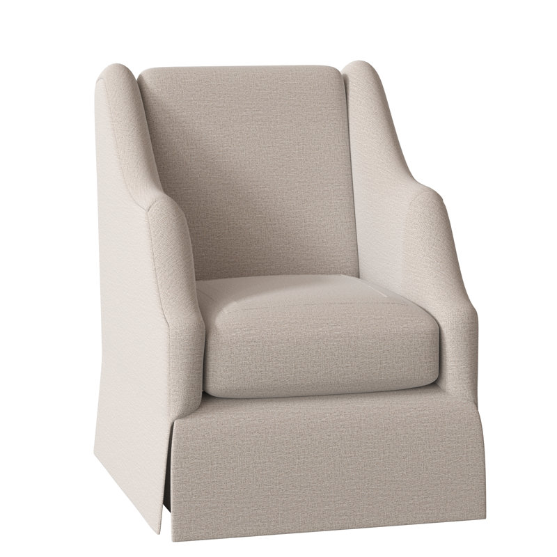 Fauteuil à coussin bas 27,5 po Claudette, Lin Elise