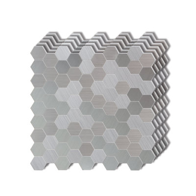 Carreau de mosaïque auto-adhésif en vinyle 11 po x 11 po