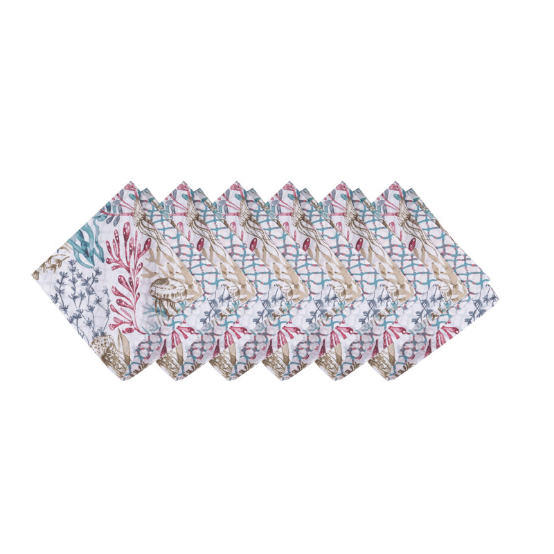 Delphina Reef Cotton Napkin Set of 6