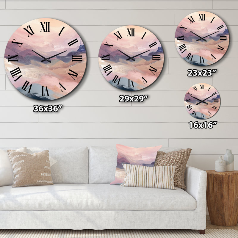 Metal Wall Clock, Extra Large