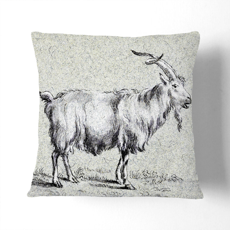 Square Throw Cushion, 40cm H x 40cm W x 15cm D, Stone