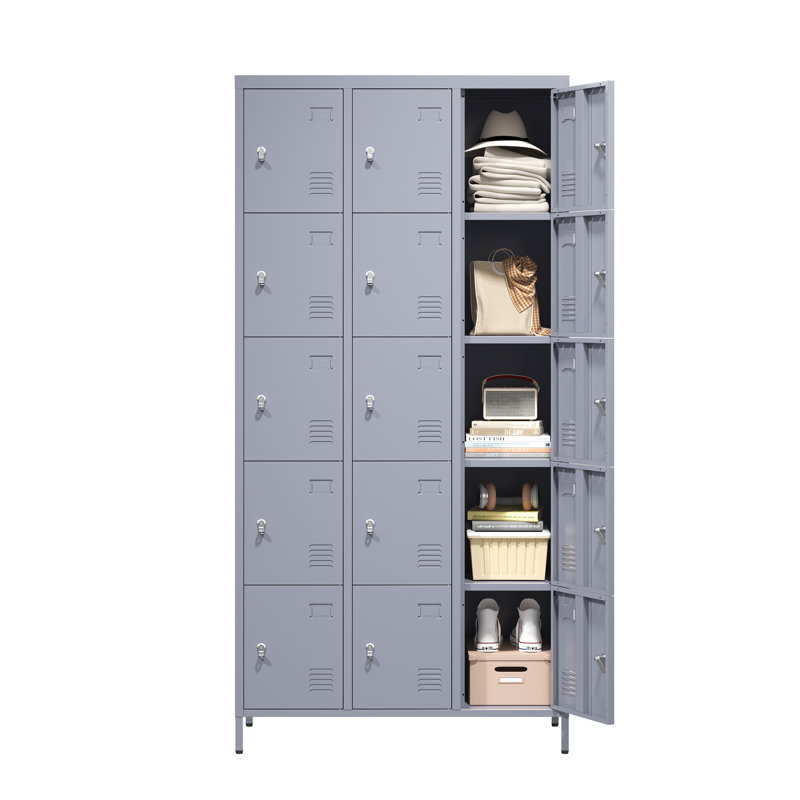 Armoire rectangulaire, armoire de rangement, armoire de bureau avec portes
