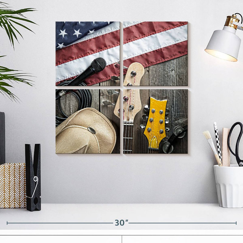Abarca USA Country Music, H 18 po x l 18 po