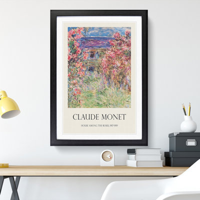 Rose House by Claude Monet - Picture Frame Graphic Art