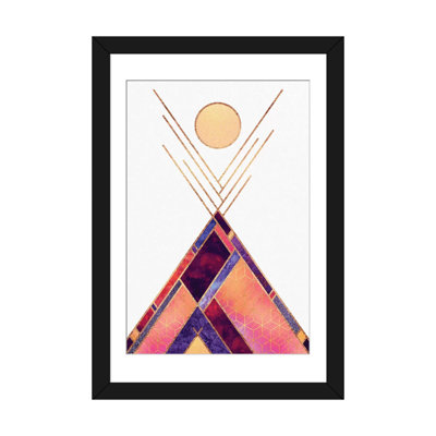 « tipi mountain », impression sur toile tendue