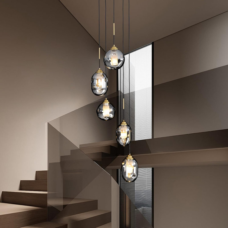 Modern Glass Globe Pendant Light