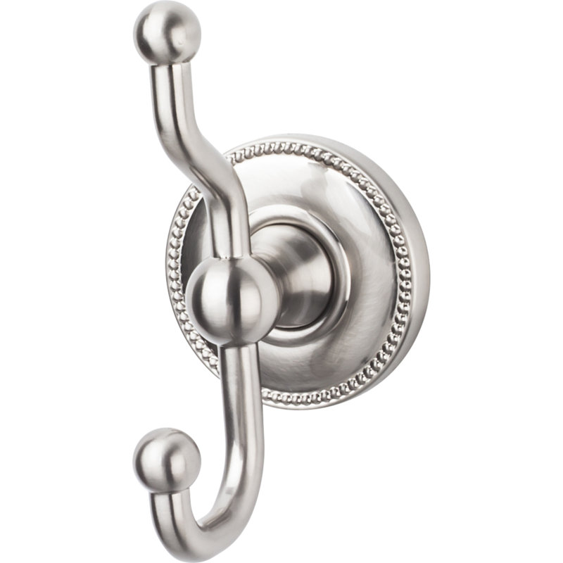 Edwardian Bath Wall Hooks, Brushed Satin Nickel