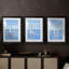 NAUTICAL Series CXLV - Impression encadrée sur mesure de qualité supérieure - 3 pièces-1408277316-1408277322