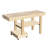 Foldable Workbench With Storage Drawer,Solid Wood Top