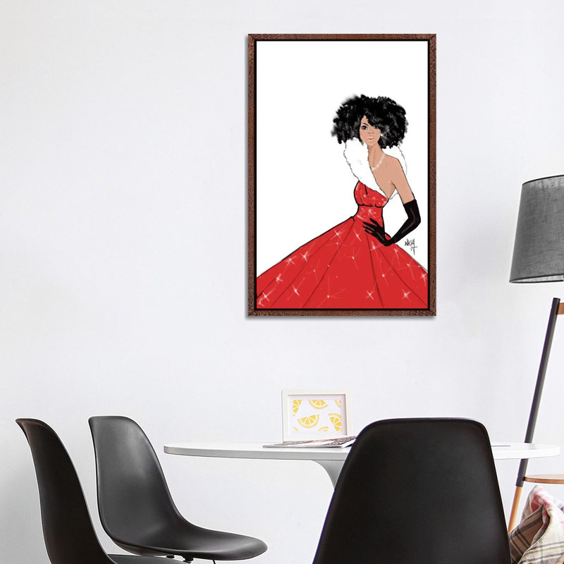 Xmas 1 Piece Wall Art on Canvas, 101.6 cm H x 66.04 cm W, Classic Brown Wood Framed