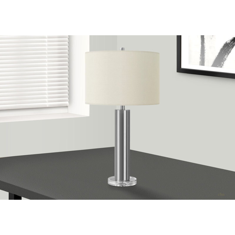 Lighting, H 28 po, lampe de table, abat-jour, contemporain