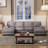 105" U-Shaped Sectional Couch with 4 Seats, Modern Soft Sectional Sofa with Double Chaises-184173062