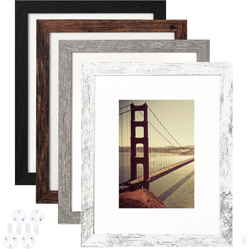 Ensemble de 8 cadres photo multicolores 8 x 10