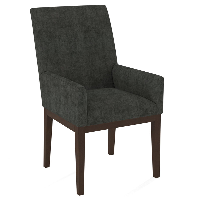 Upholstered Arm Chair, Salvador Butter, Nutmeg