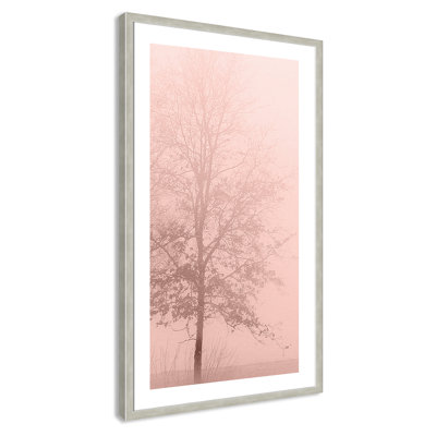 «Pinkest Dawn I», reproduction encadrée
